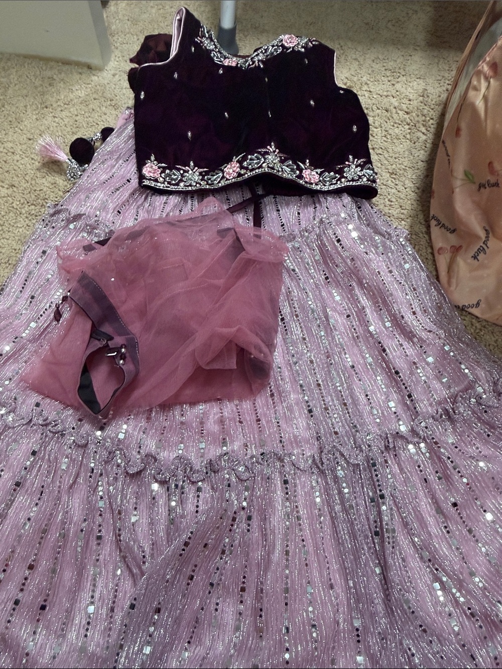 Indian chaniya choli for toddler girl